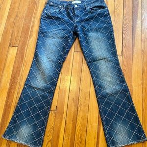 Almost Famous Premium Cross Stitch Boot Cut Jeans